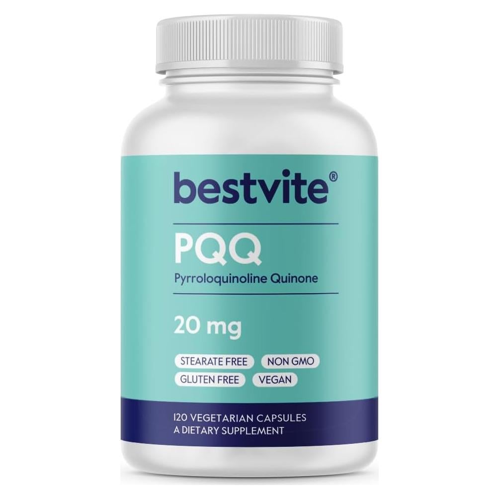 Suplemento PQQ 20mg Bestvite - 120 Cápsulas Veganas