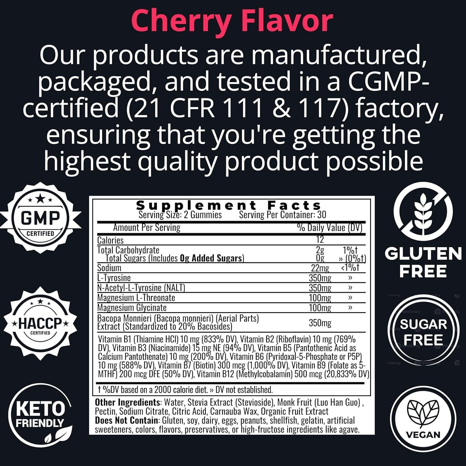 Gominolas Suplemento SHIZAM Bacopa Monnieri y L-Tirosina