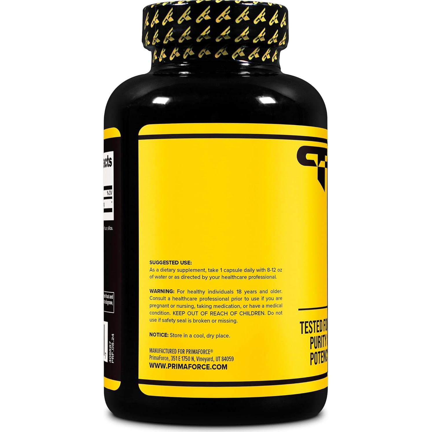 Primaforce L-Tirosina 180 Cápsulas 500 mg Suplemento
