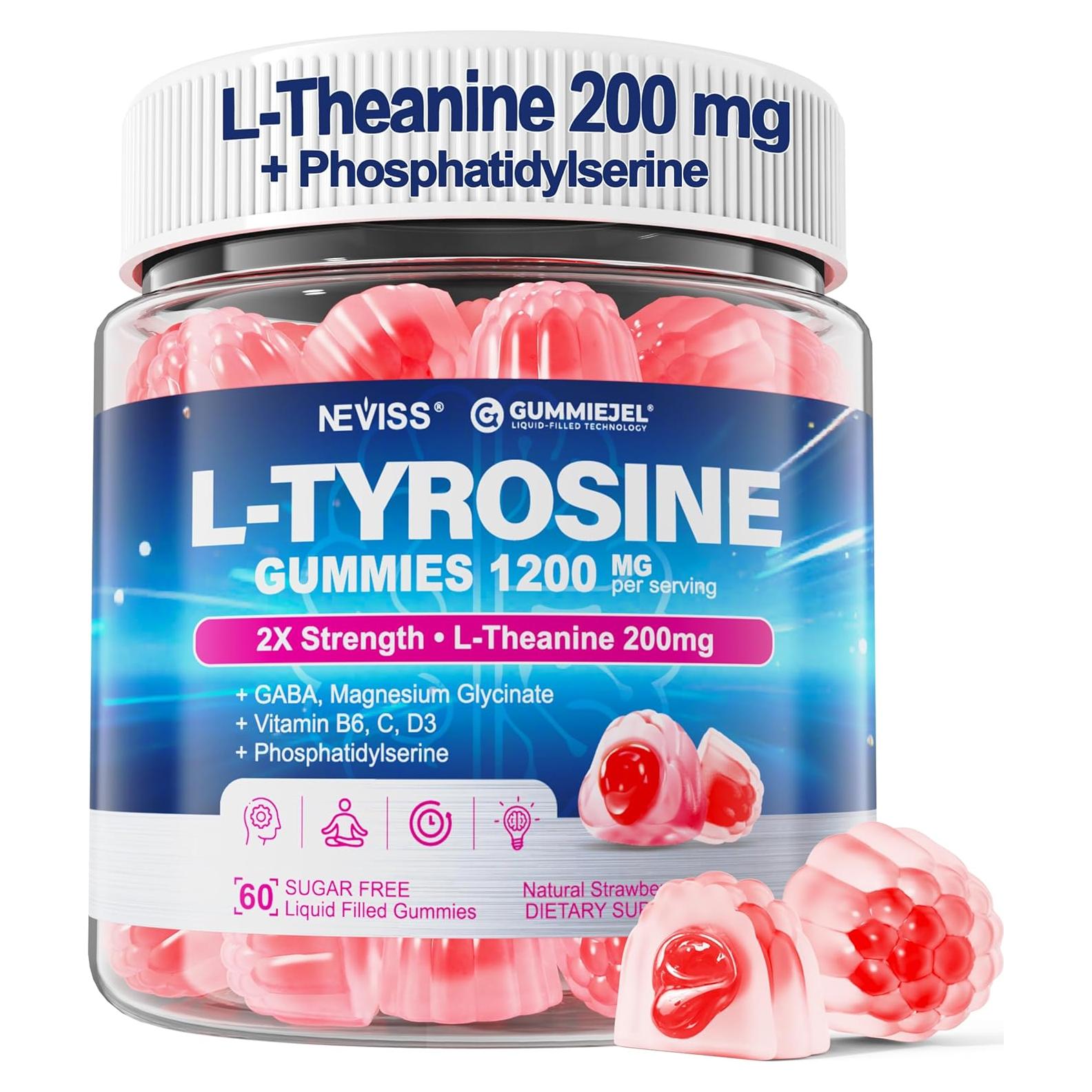 Suplemento Gominolas NEVISS L-Tirosina 1200mg y GABA 200mg