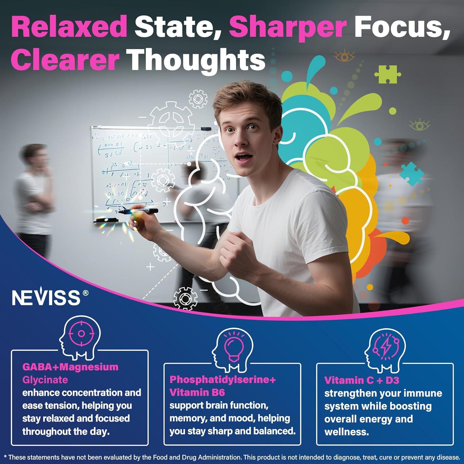 Suplemento Gominolas NEVISS L-Tirosina 1200mg y GABA 200mg