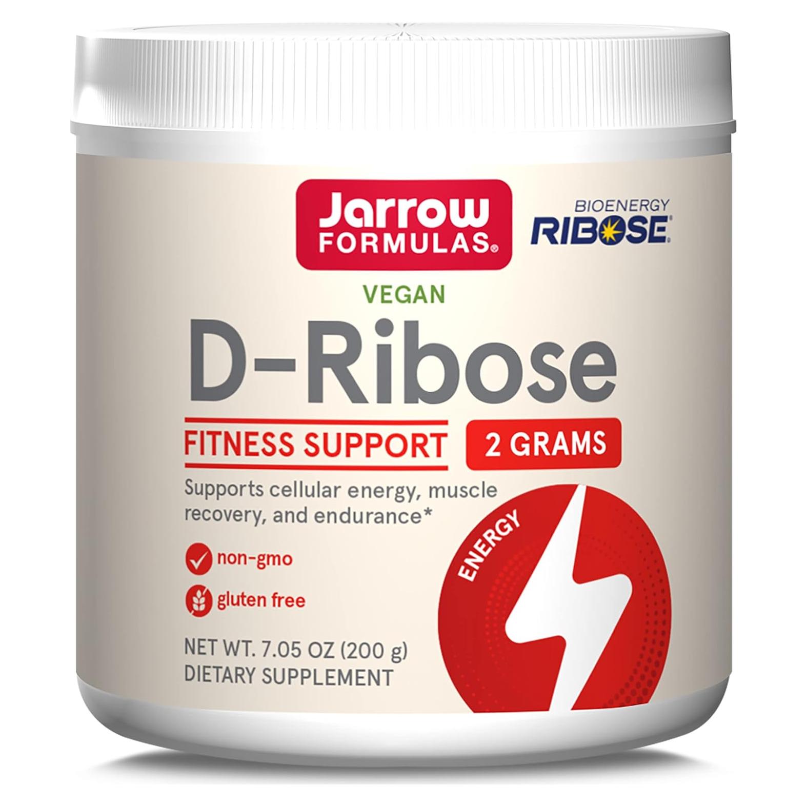 Suplemento D-Ribosa Jarrow Formulas 200 g - Energía y Recuperación