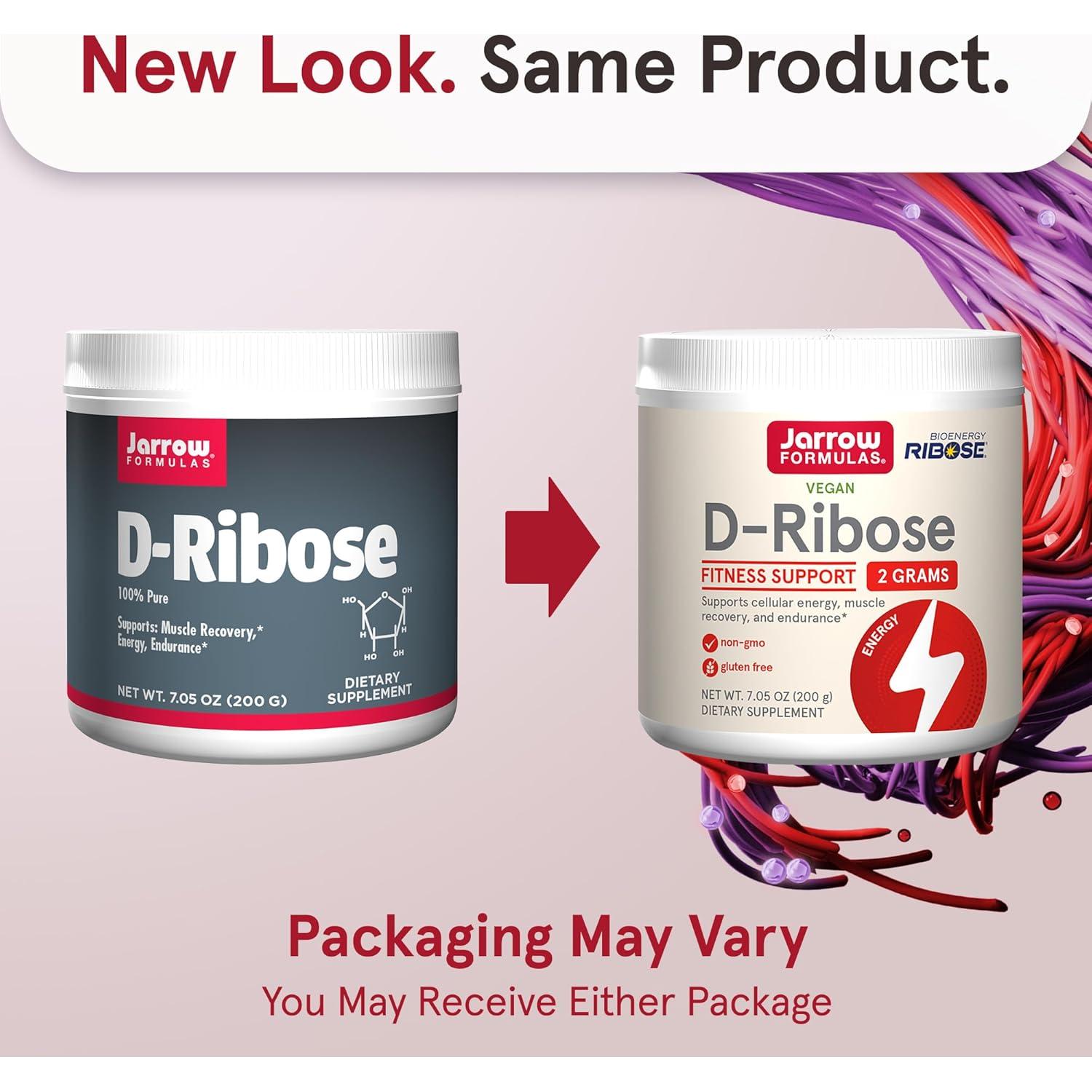 Suplemento D-Ribosa Jarrow Formulas 200 g - Energía y Recuperación