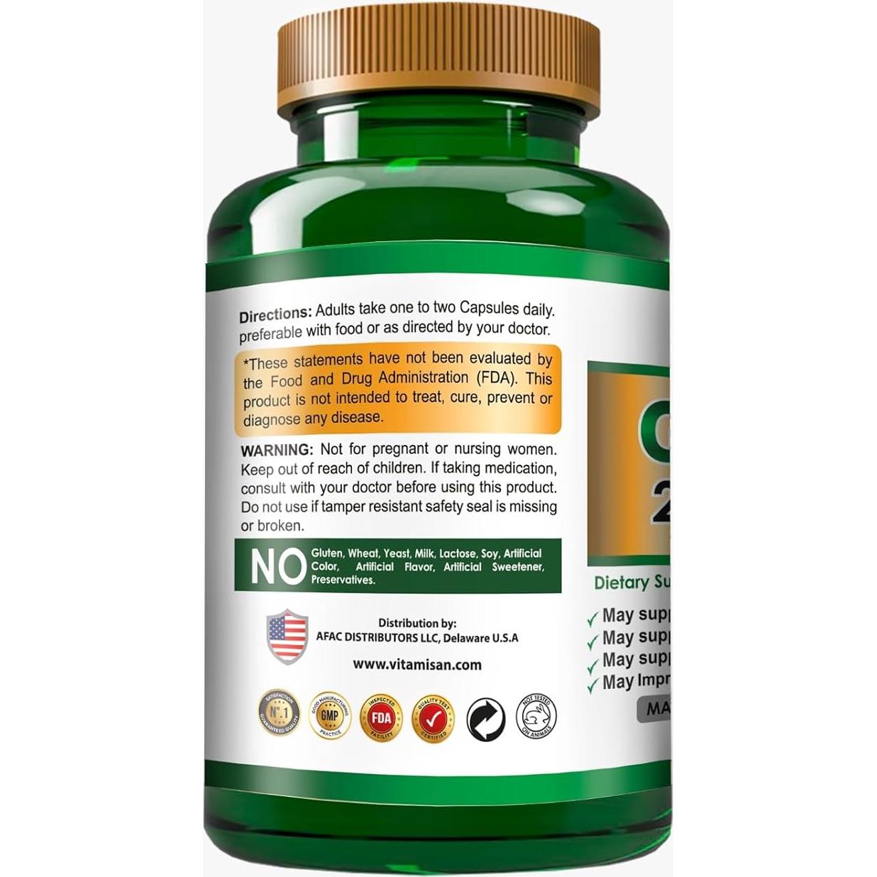 Suplemento Dietético Graviola Vitamisan 120 Cápsulas Antioxidante