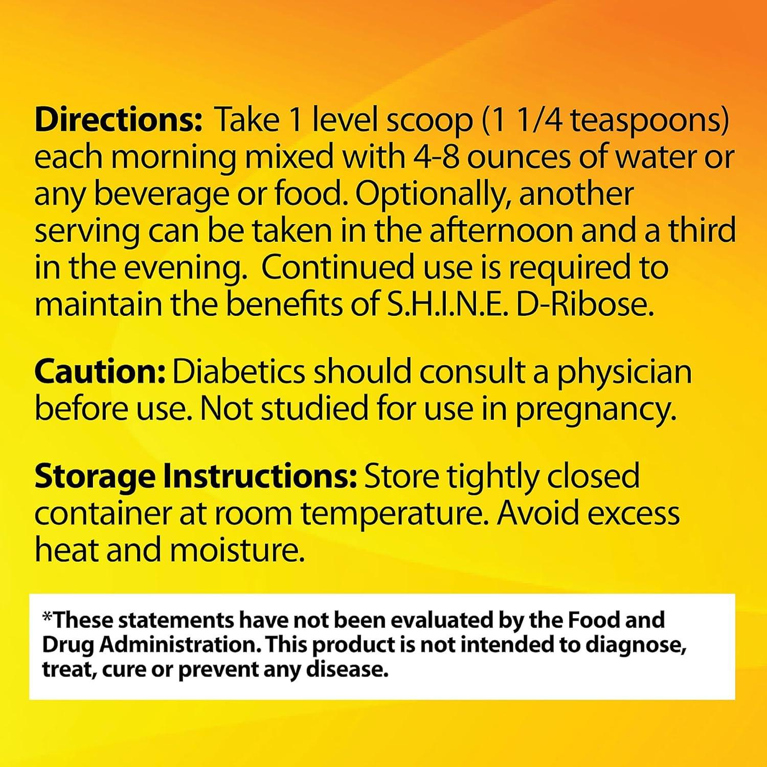 D-Ribosa en polvo S.H.I.N.E. 280 g Bioenergy Ribose