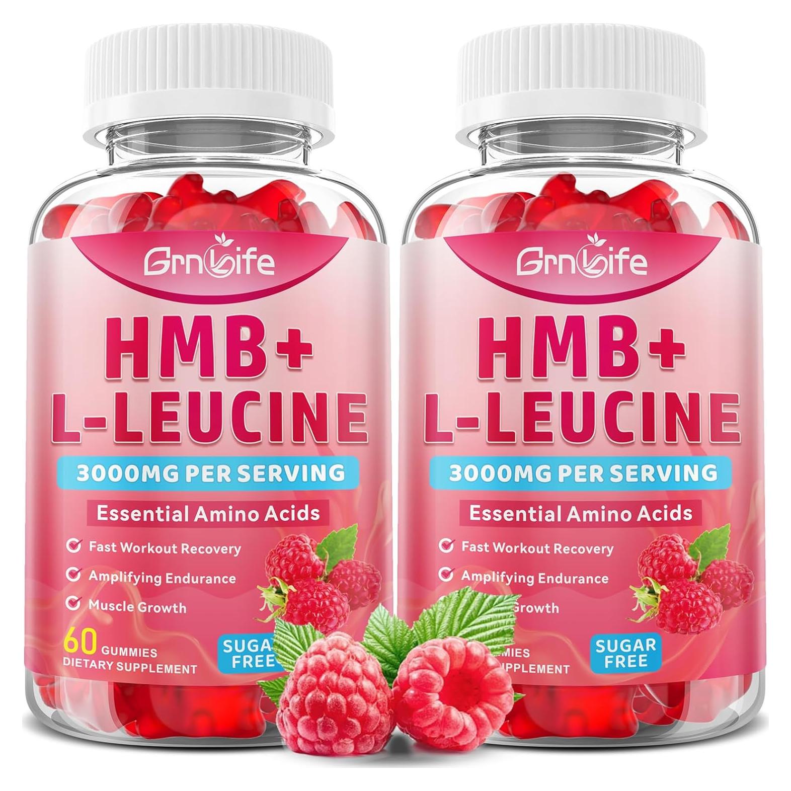 Gomitas de HMB y L-Leucina GrnLife 3000mg 120 unidades