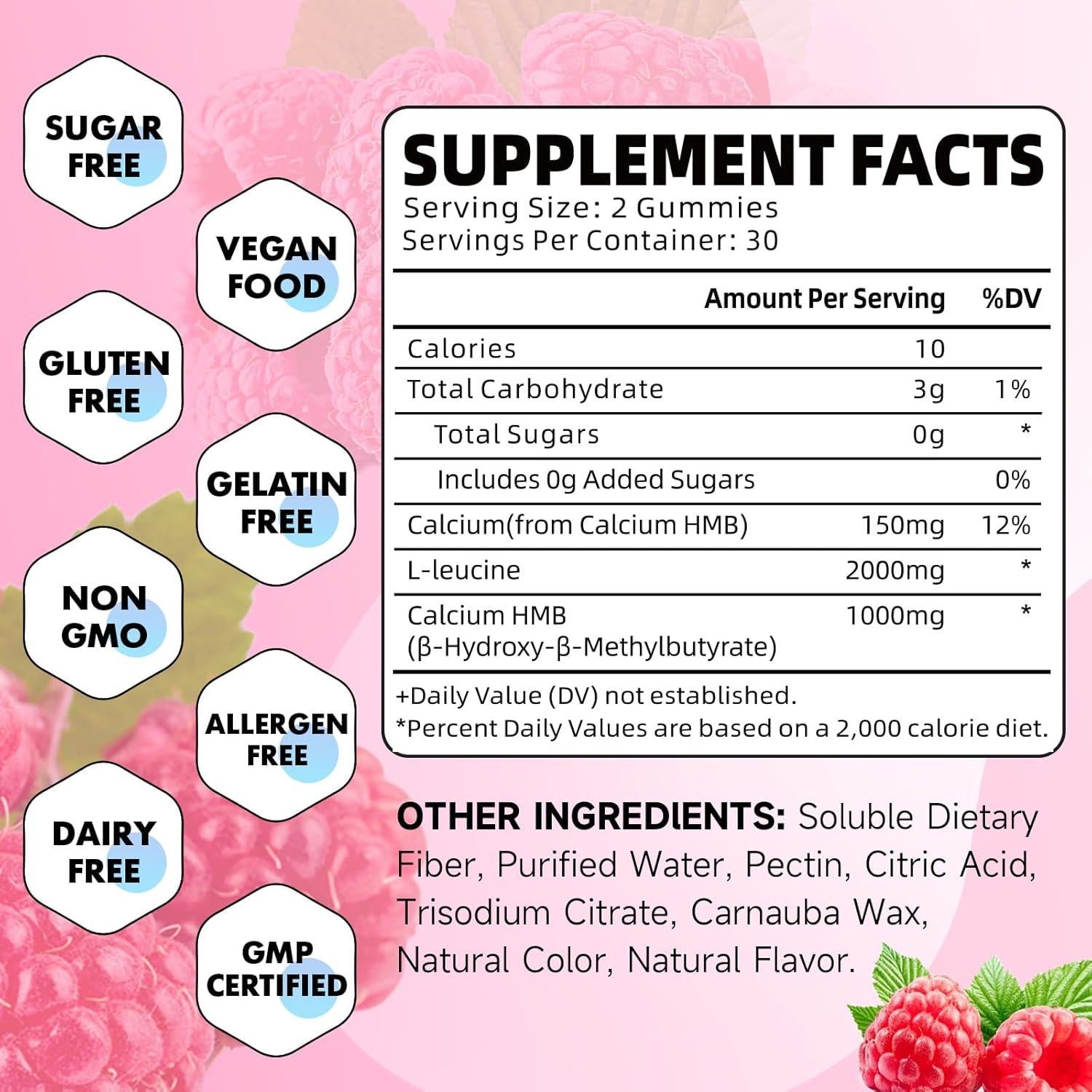 Gomitas de HMB y L-Leucina GrnLife 3000mg 120 unidades