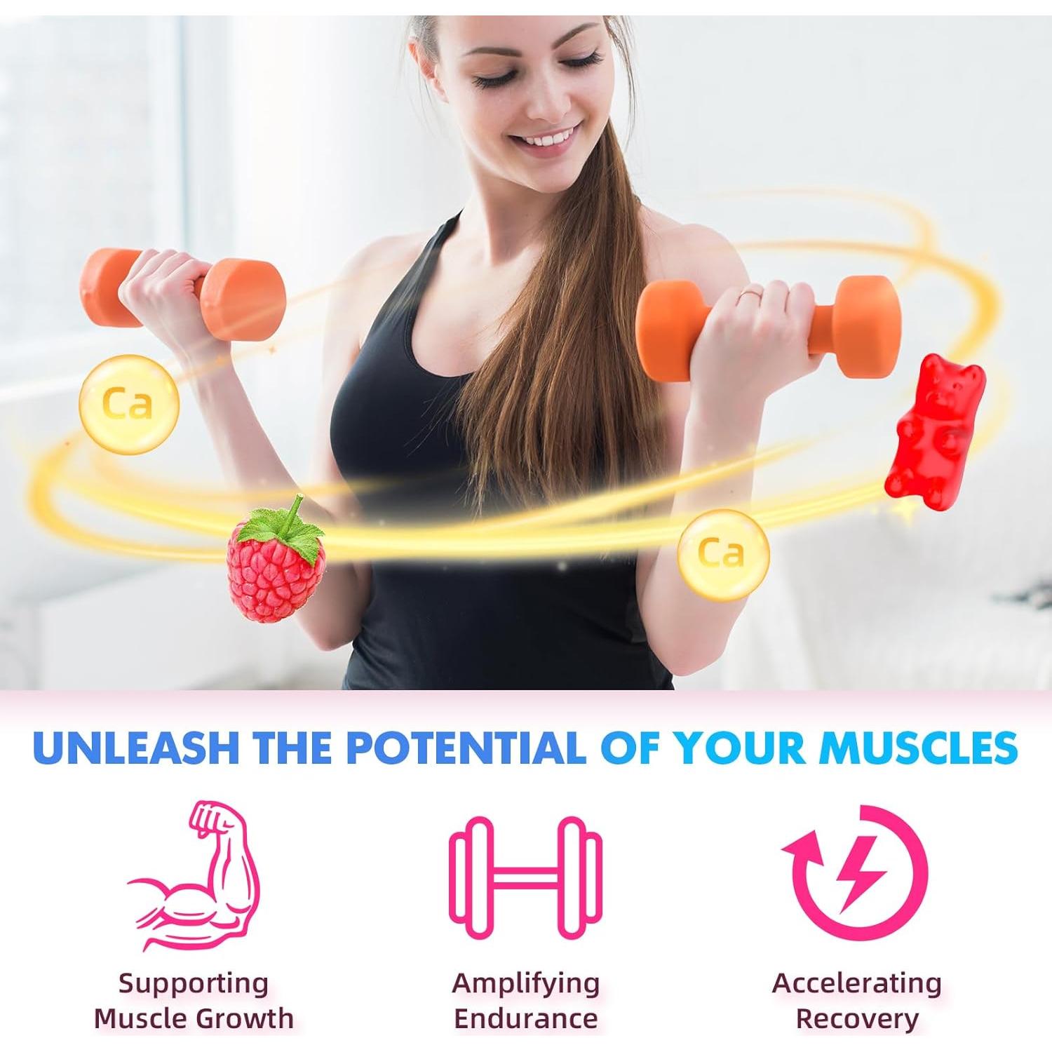 Gomitas de HMB y L-Leucina GrnLife 3000mg 120 unidades