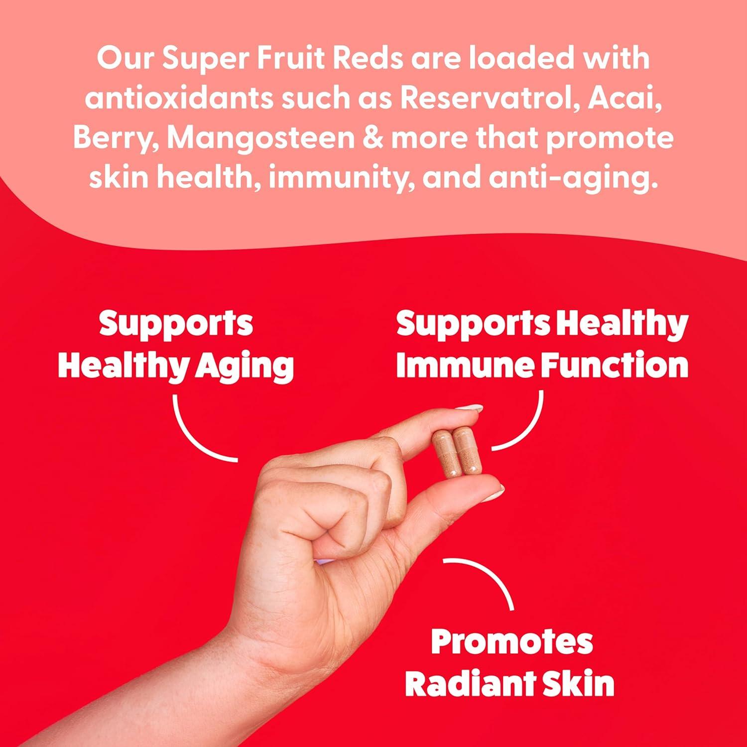 Vitaminas Feel Great Superfruta Roja - Antioxidante 60 Cápsulas