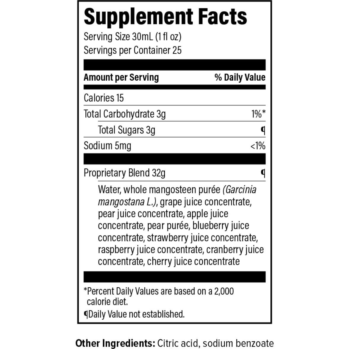 Jugo de Mangostán Xango 750 ml - Suplemento Dietético Premium