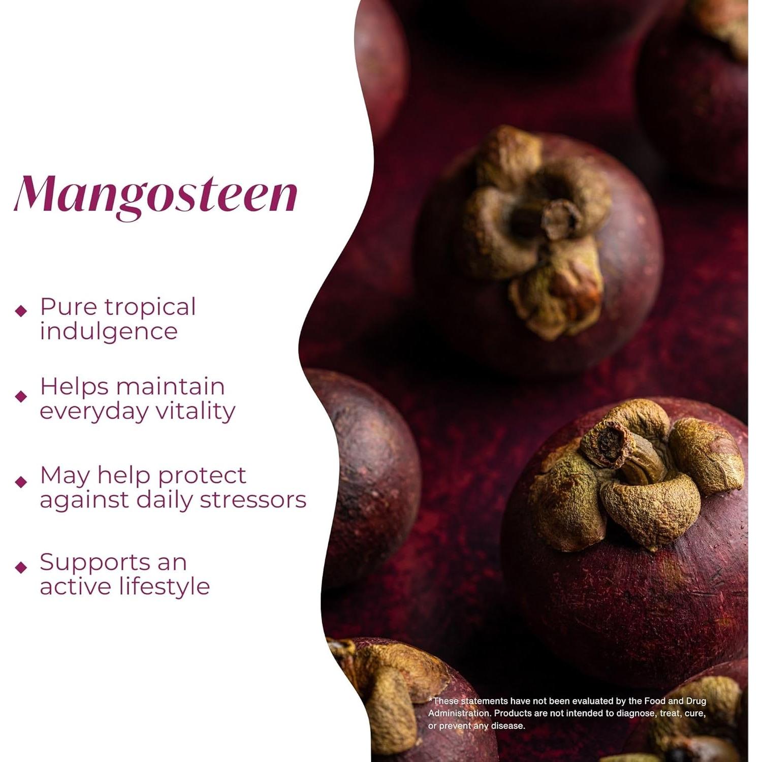 Jugo de Mangostán Puro 750ml - PURE, Antioxidante Vegano