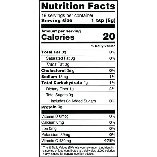 Polvo de Camu Camu Orgánico Terrasoul Superfoods 198 g