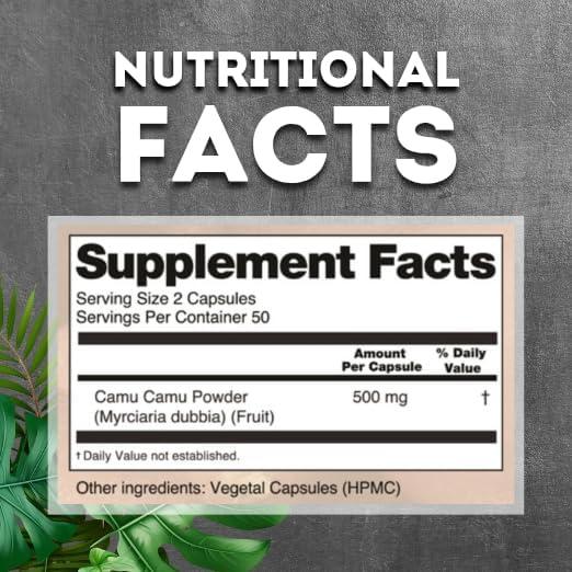 Cápsulas de Camu Camu Sikyriah 1000mg - Suplemento Antioxidante