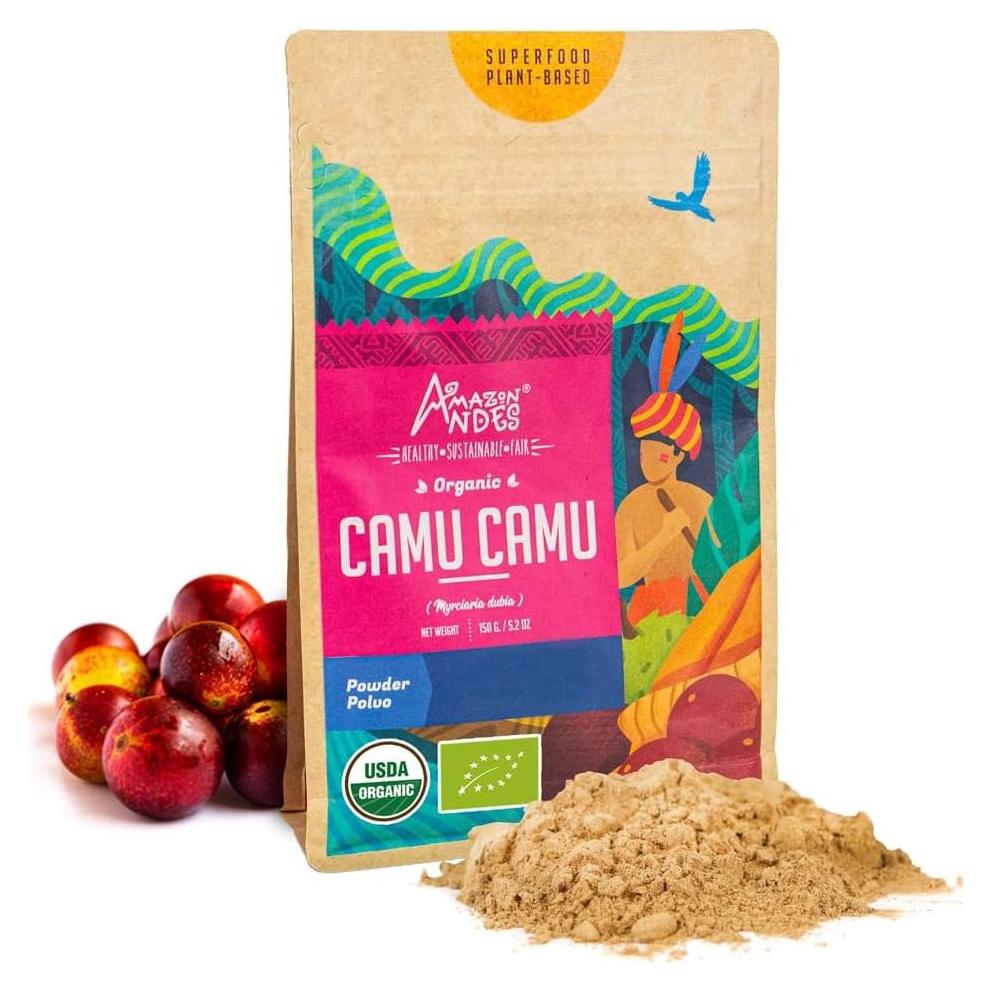 Polvo de Fruta Camu Camu Amazon Andes - 215g - Rico en Vitamina C