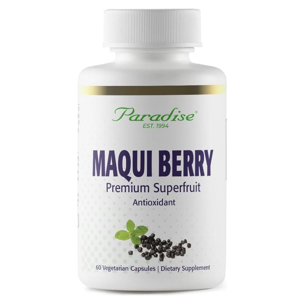 Extracto de Baya Maqui Orgánico Paradise Herbs 400 mg 60 Cápsulas