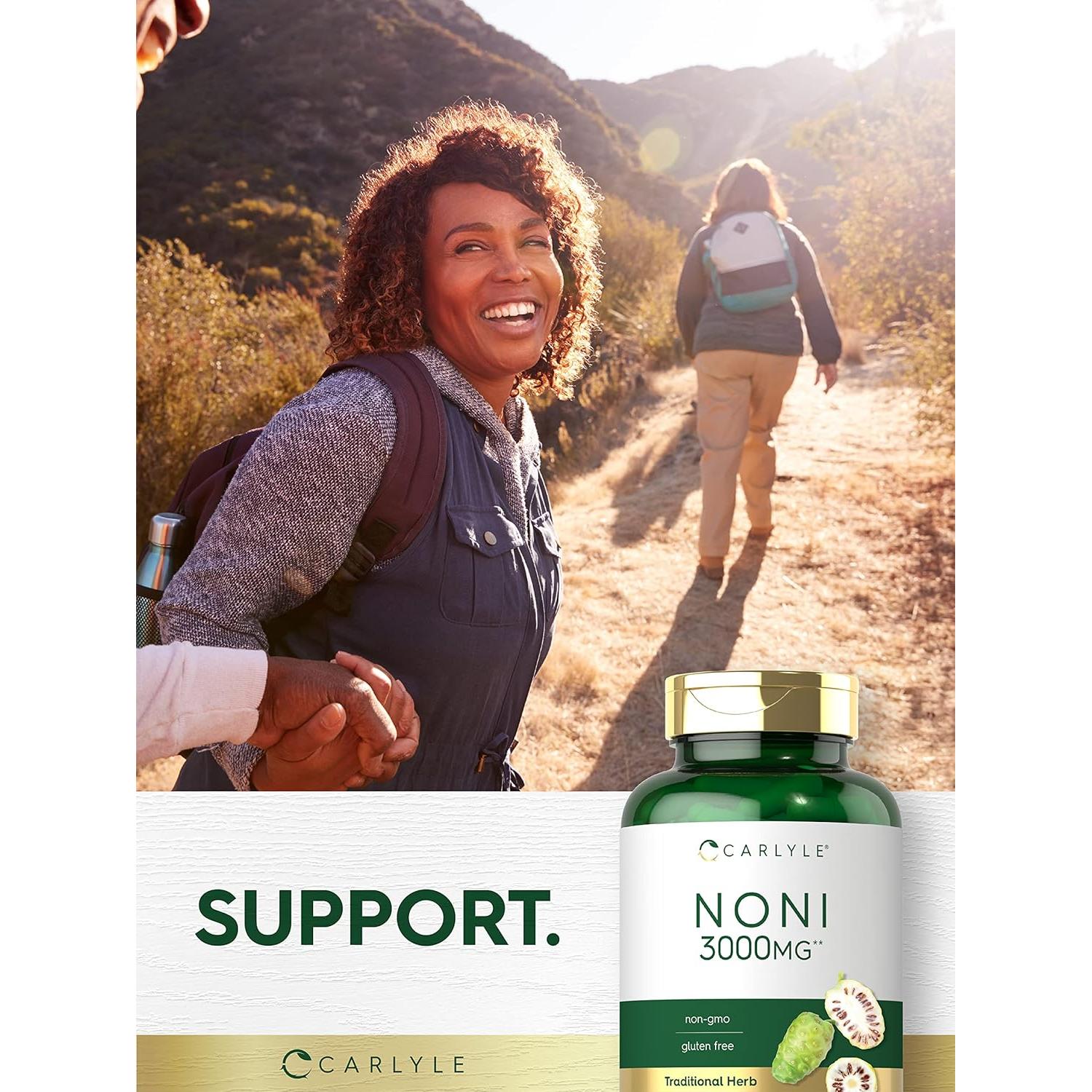 Cápsulas de Noni Carlyle 3000mg - 240 Conteo - Sin Gluten