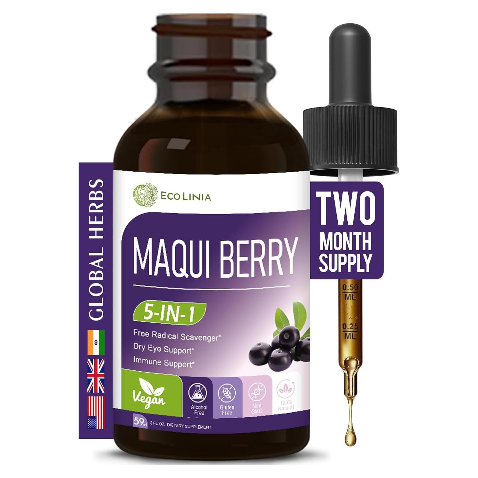 Gotas de Maqui Berry Ecolinia 59 ml - Salud Ocular y Inmunológica