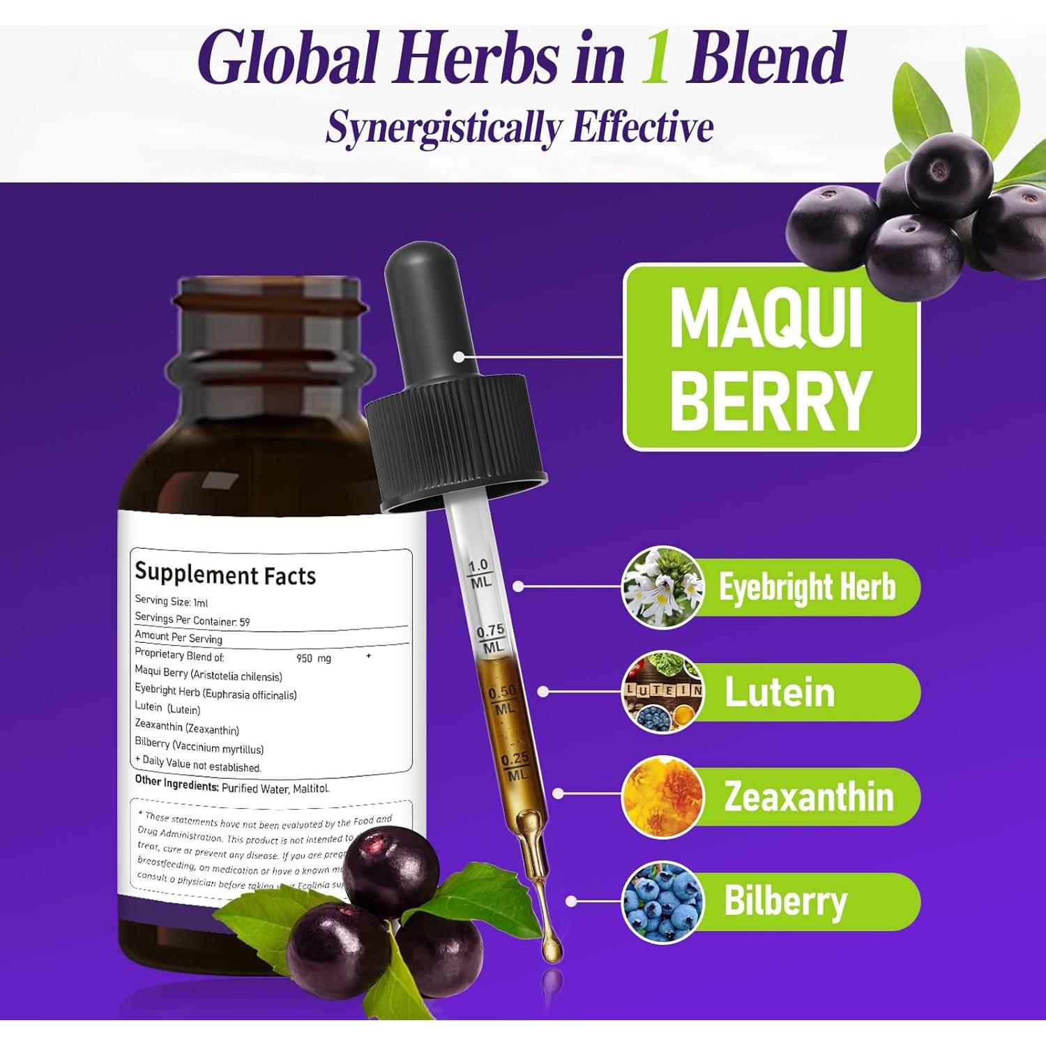 Gotas de Maqui Berry Ecolinia 59 ml - Salud Ocular y Inmunológica