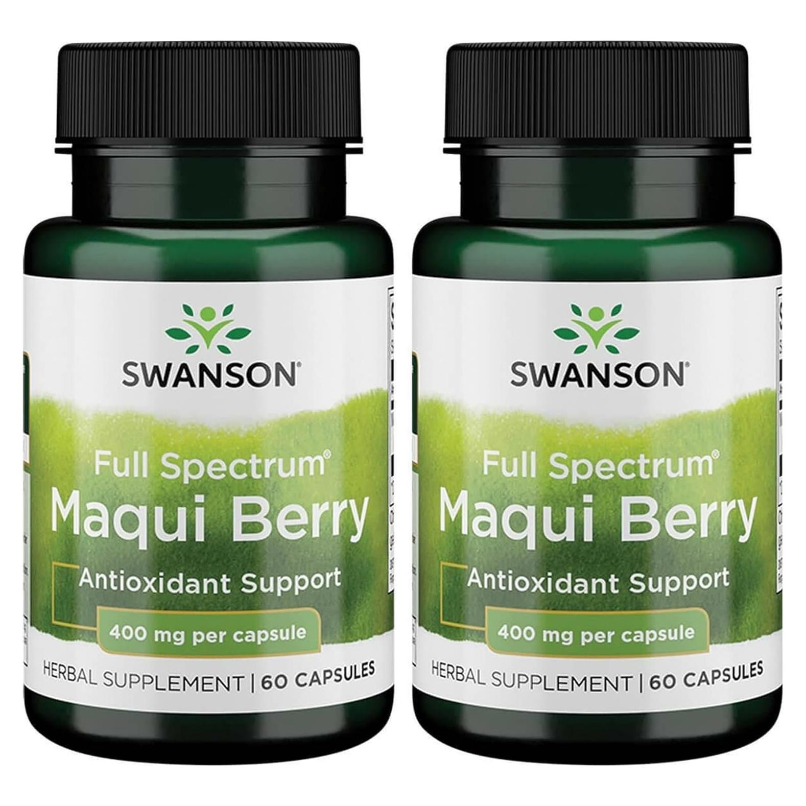 Swanson Maqui Berry 400 mg 60 Cápsulas Antioxidantes