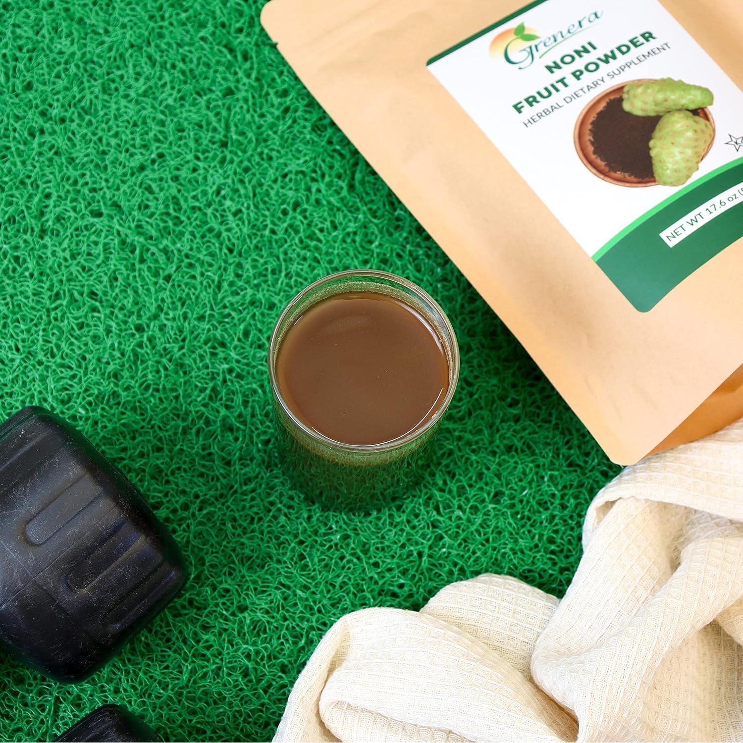 Polvo de Fruta de Noni Orgánico Grenera 454 g - No GMO, Sin Gluten