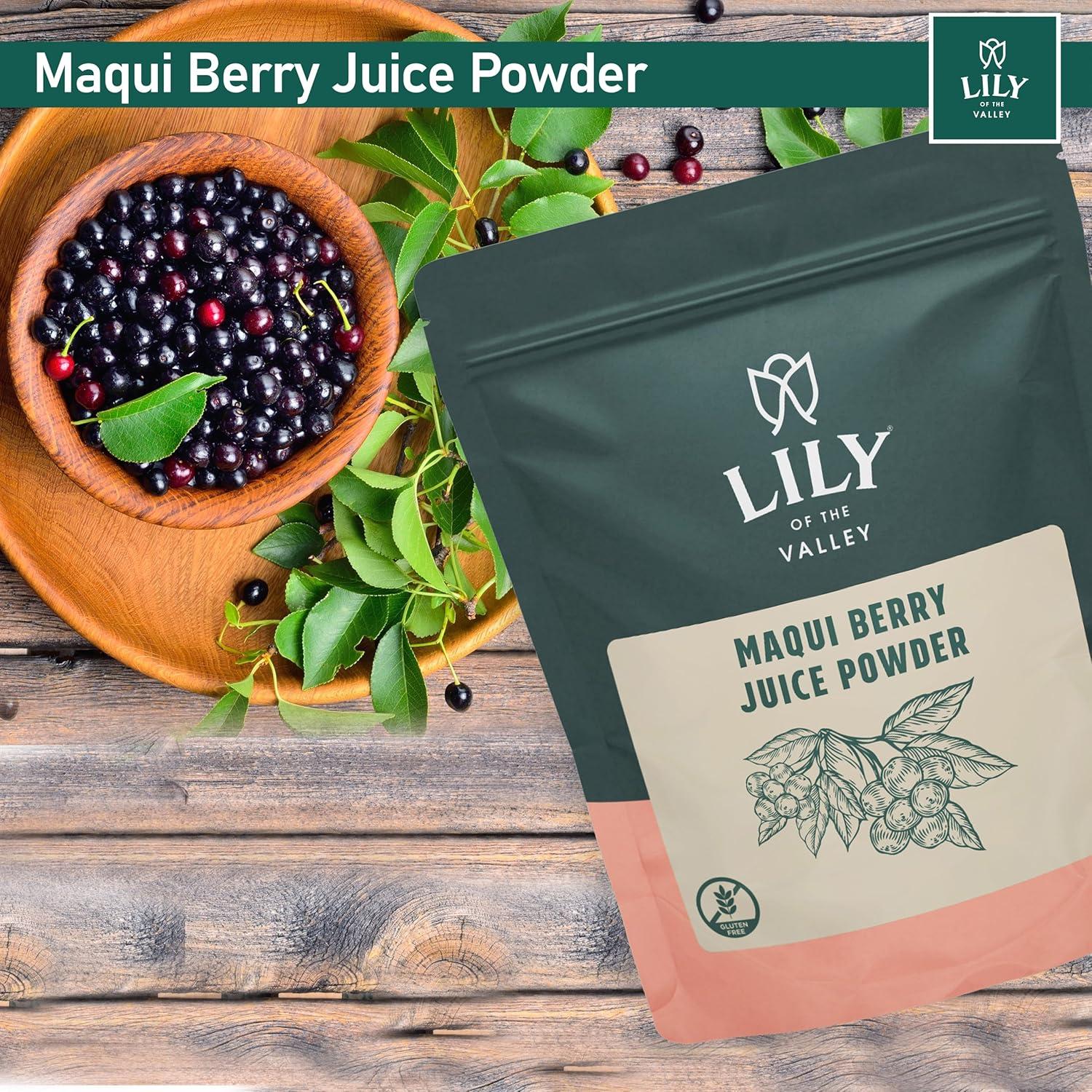 Jugo en polvo de baya Maqui Lirio del Valle - 113g - Vegano y sin gluten