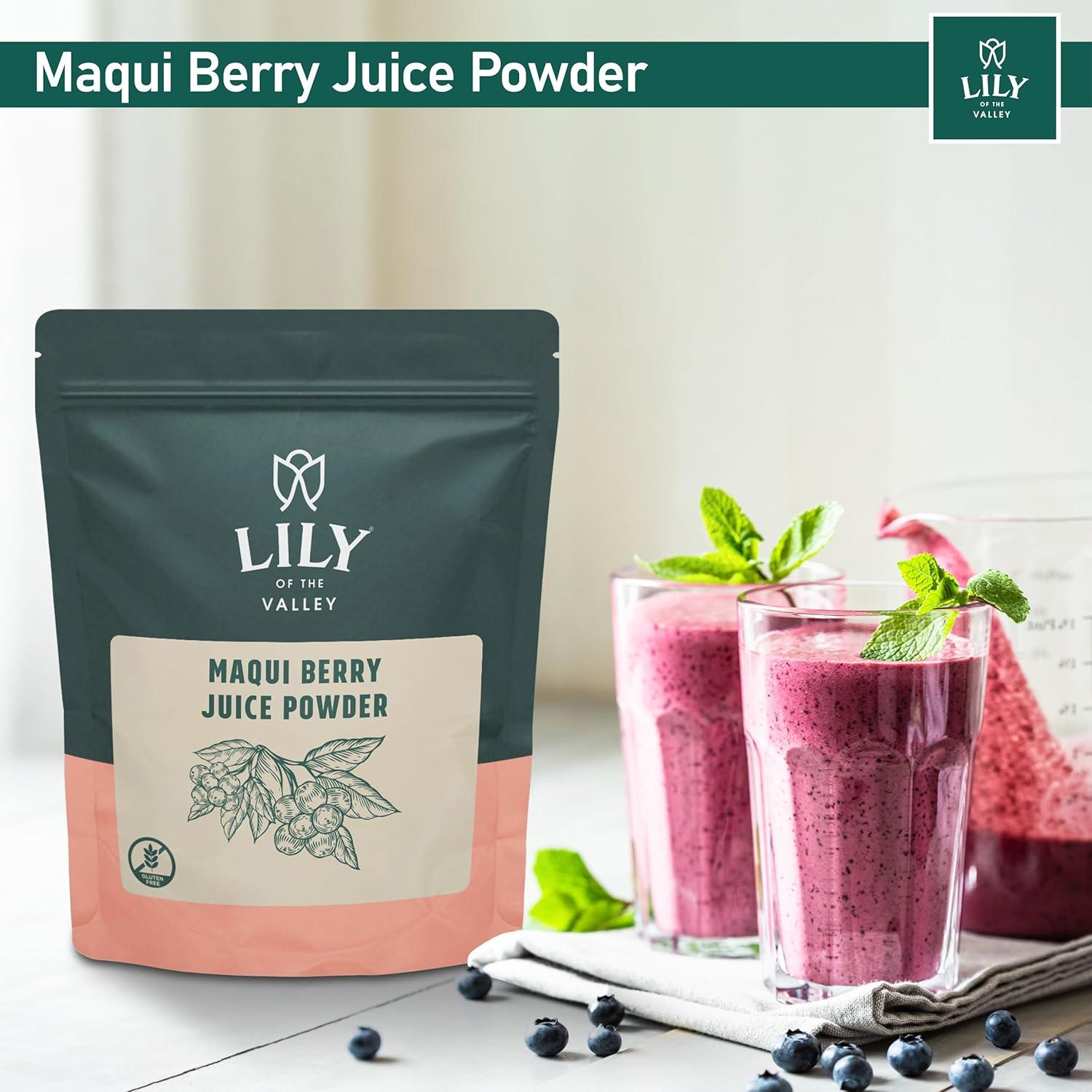 Jugo en polvo de baya Maqui Lirio del Valle - 113g - Vegano y sin gluten