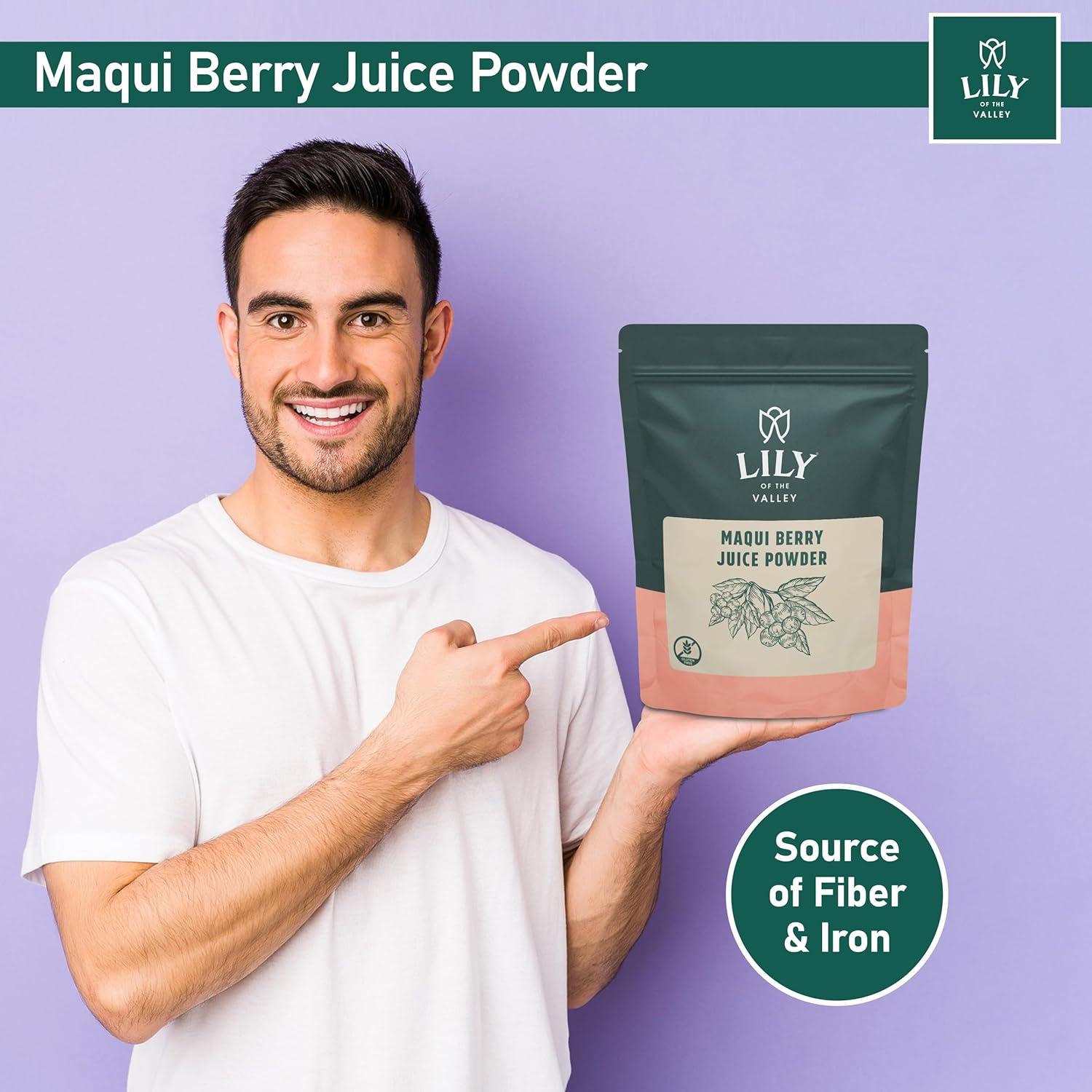 Jugo en polvo de baya Maqui Lirio del Valle - 113g - Vegano y sin gluten