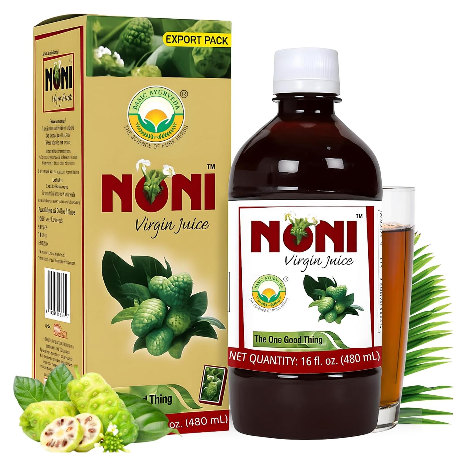 Jugo de Noni Virgen 480ml BASIC AYURVEDA | Orgánico y Natural