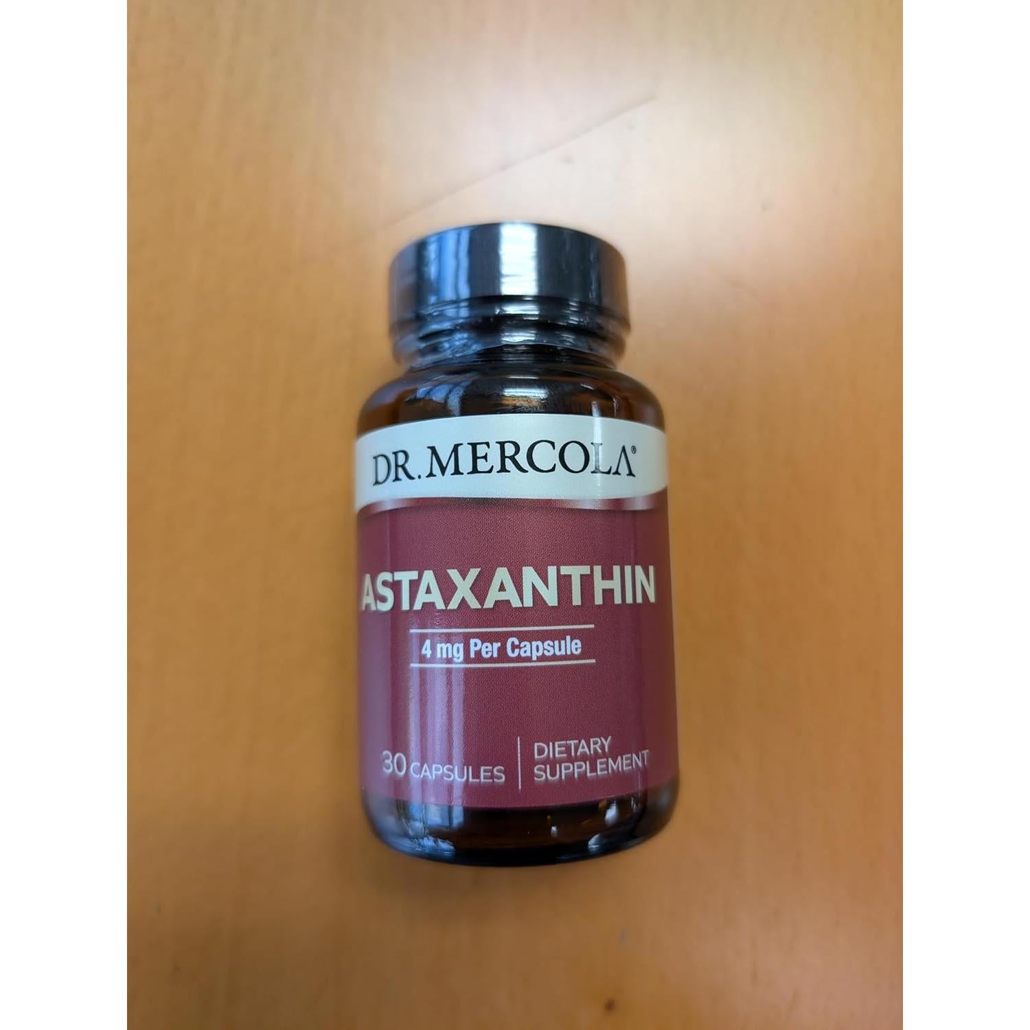 Astaxantina Orgánica Dr. Mercola 4 mg - 30 Cápsulas Antioxidantes