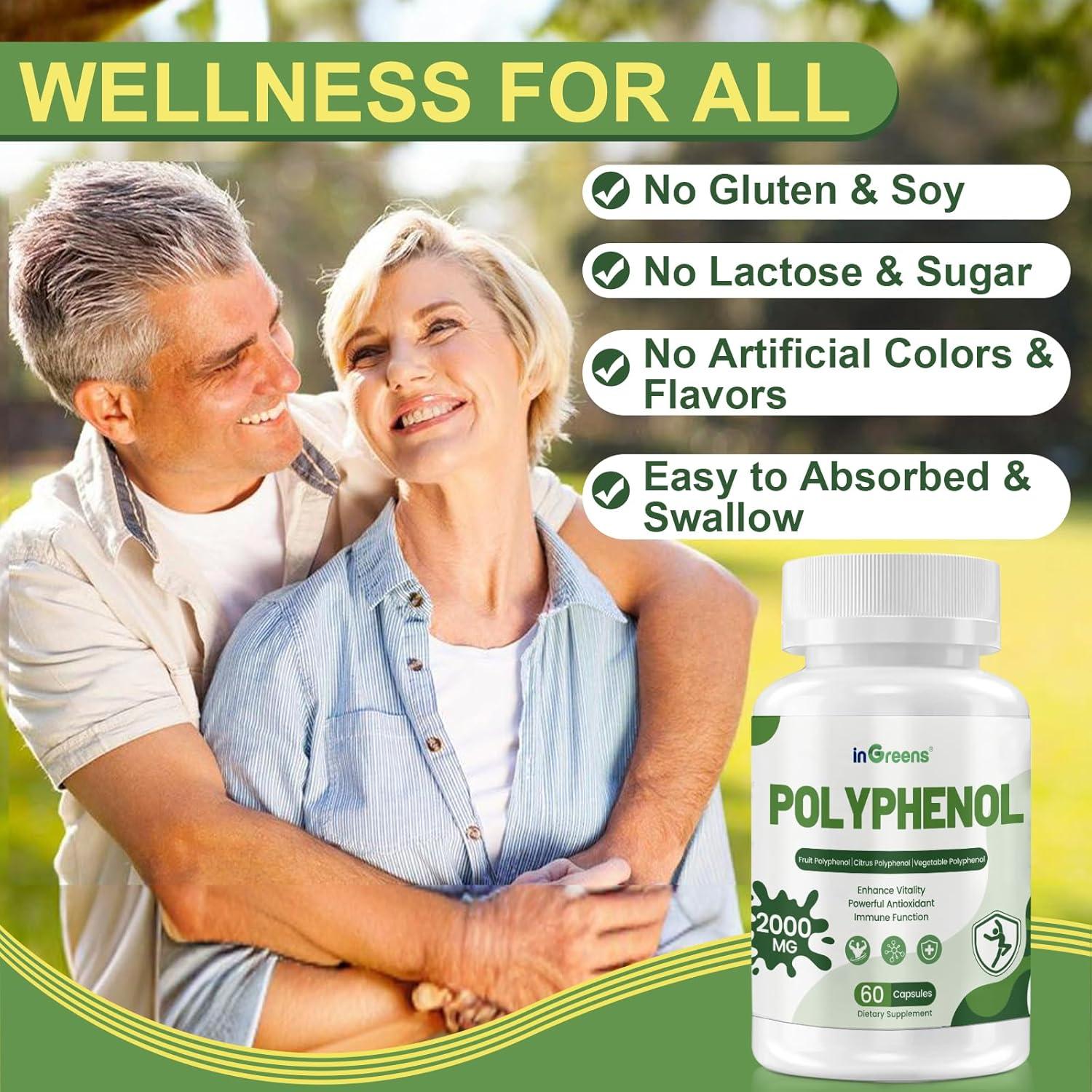 Suplemento de Polifenoles 2000mg NEWLIFE ORGIN 120 Cápsulas