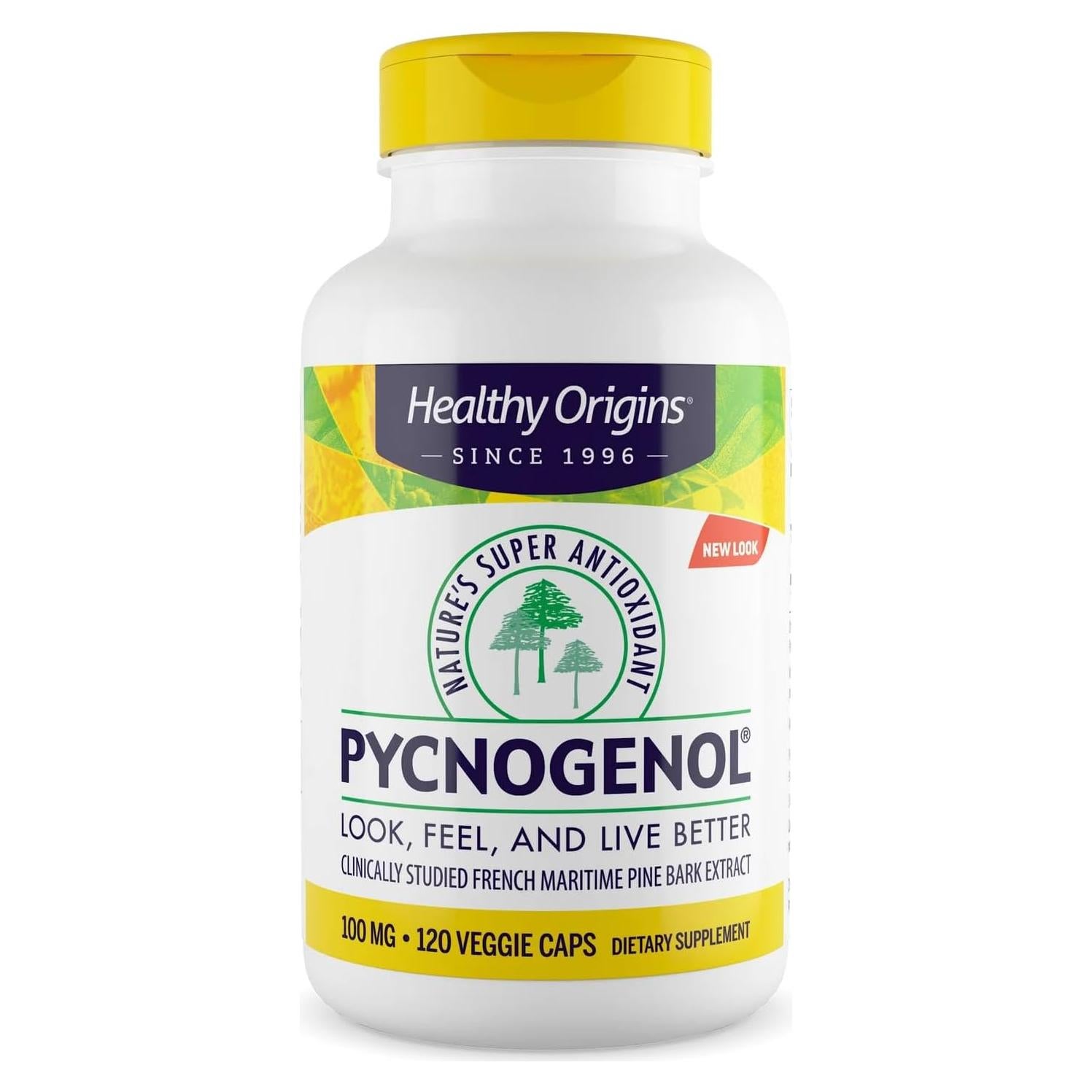 Suplemento Pycnogenol 100 mg Healthy Origins 120 Cápsulas