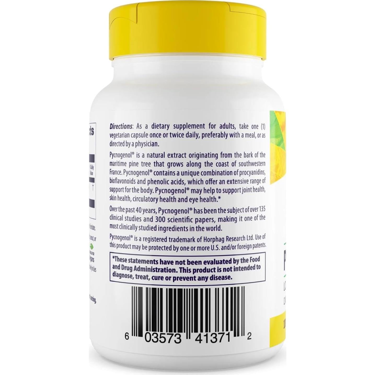 Suplemento Pycnogenol 100 mg Healthy Origins 120 Cápsulas