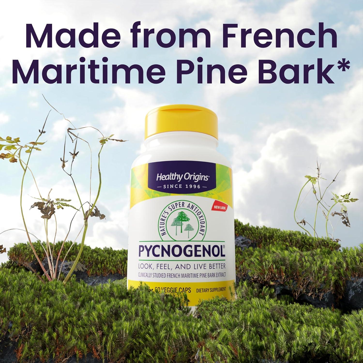 Suplemento Pycnogenol 100 mg Healthy Origins 120 Cápsulas