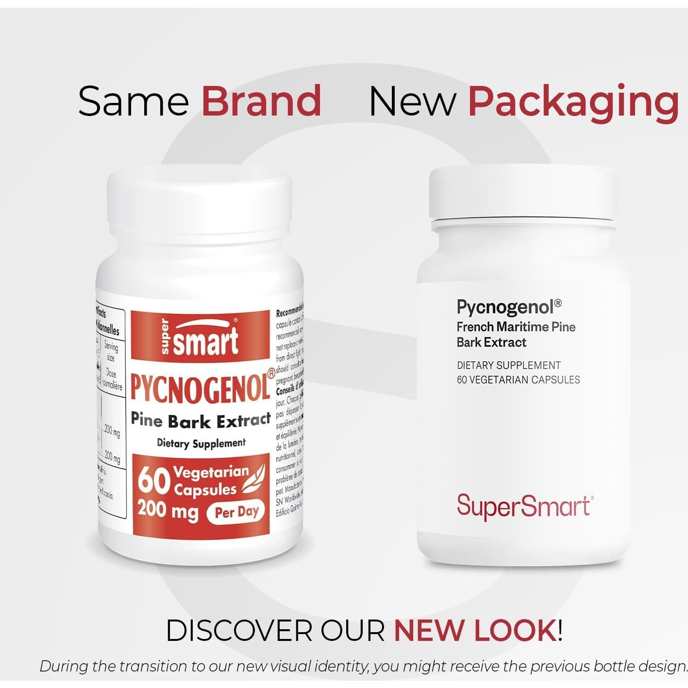 Suplemento Pycnogenol 200mg Supersmart - 60 Cápsulas Veganas