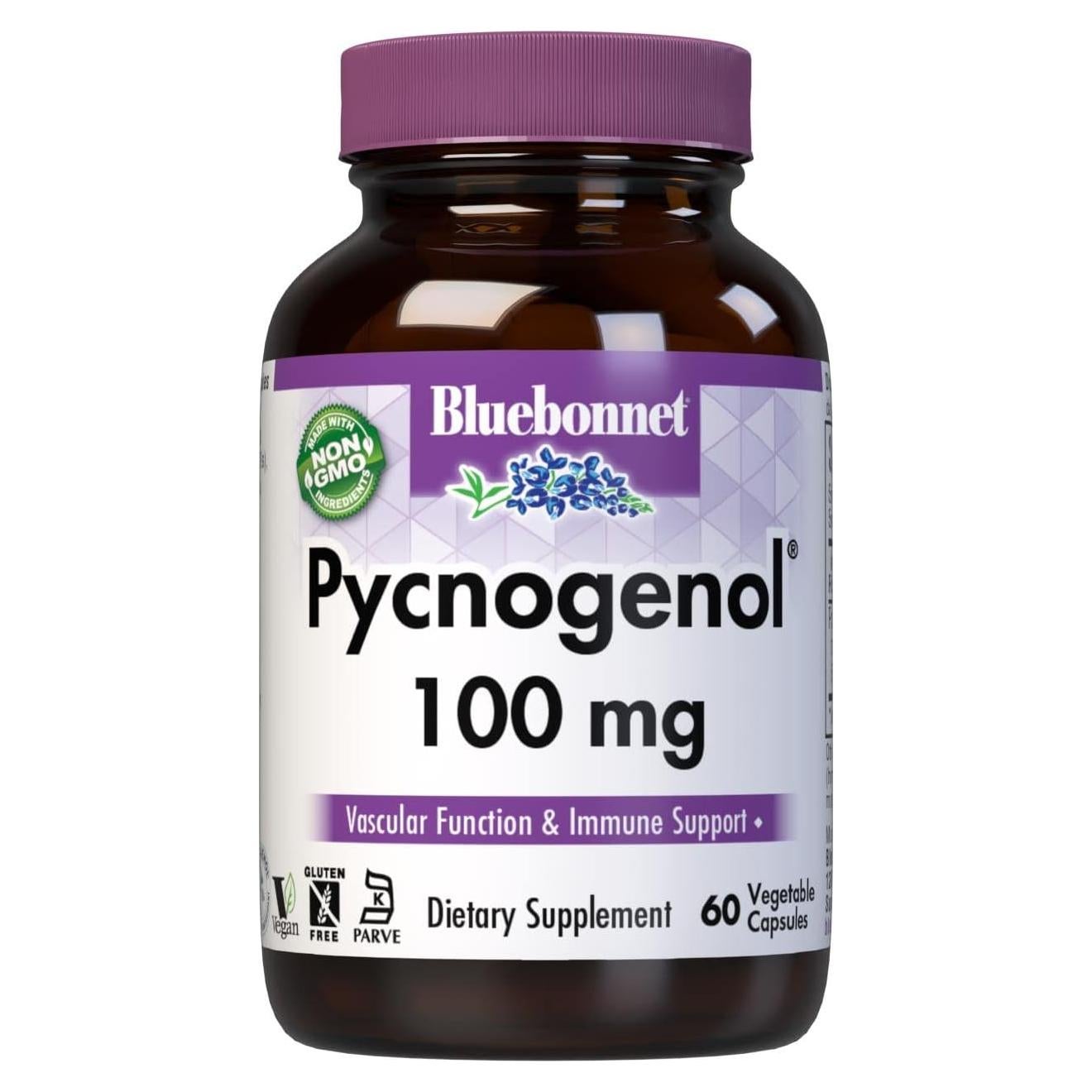 Cápsulas Vegetales Pycnogenol BlueBonnet 100 mg 60 Unidades