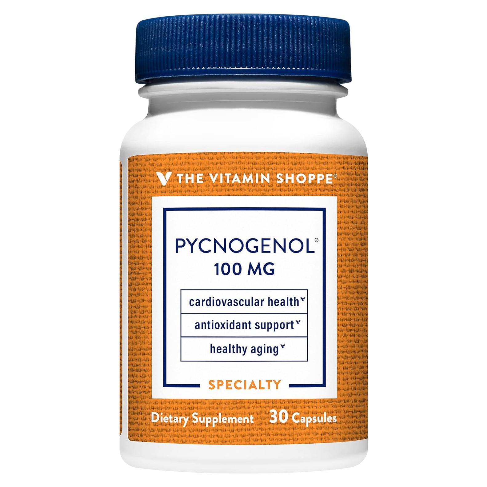 Suplemento Antioxidante El Vitamin Shoppe Pycnogenol 100mg 30 Cápsulas