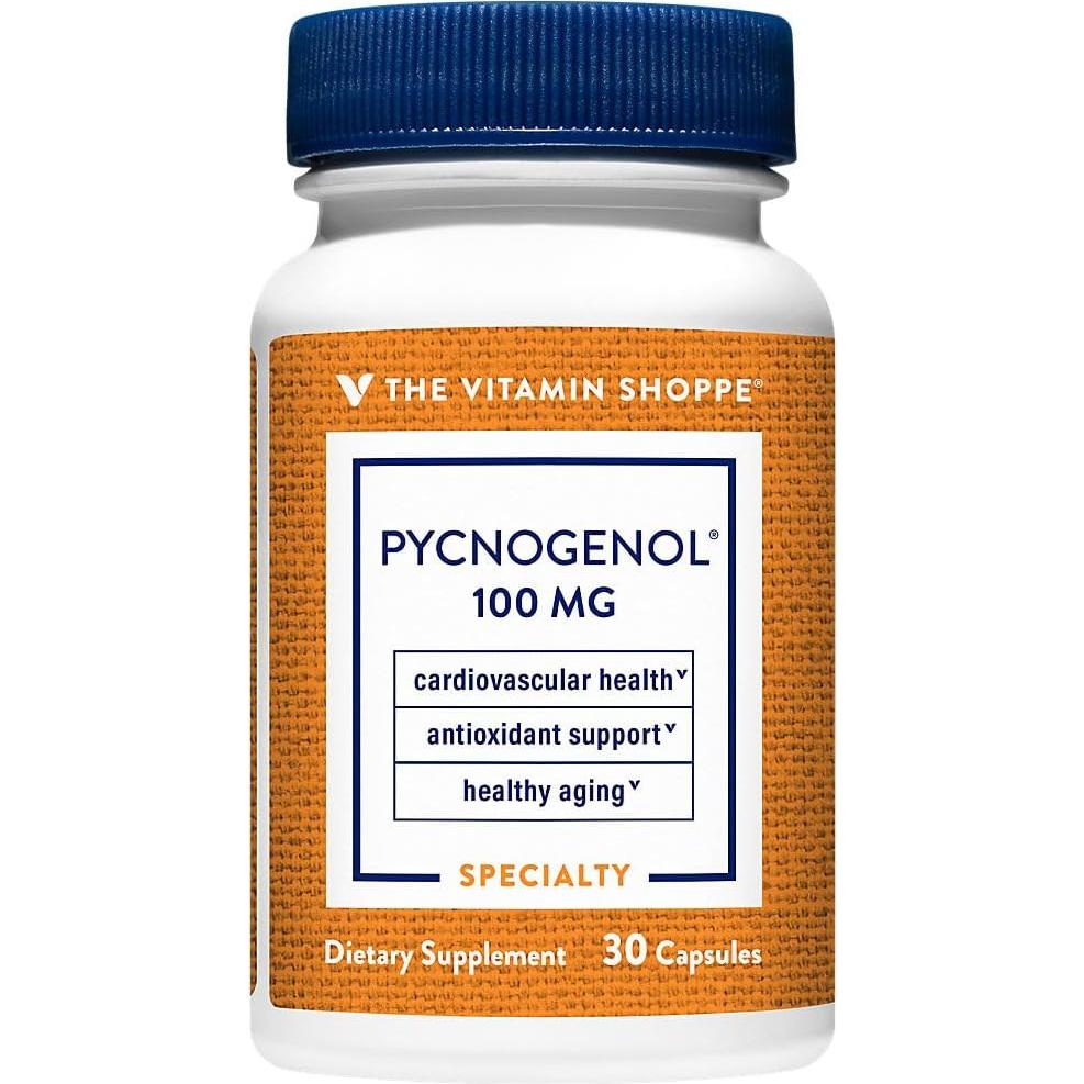 Suplemento Antioxidante El Vitamin Shoppe Pycnogenol 100mg 30 Cápsulas