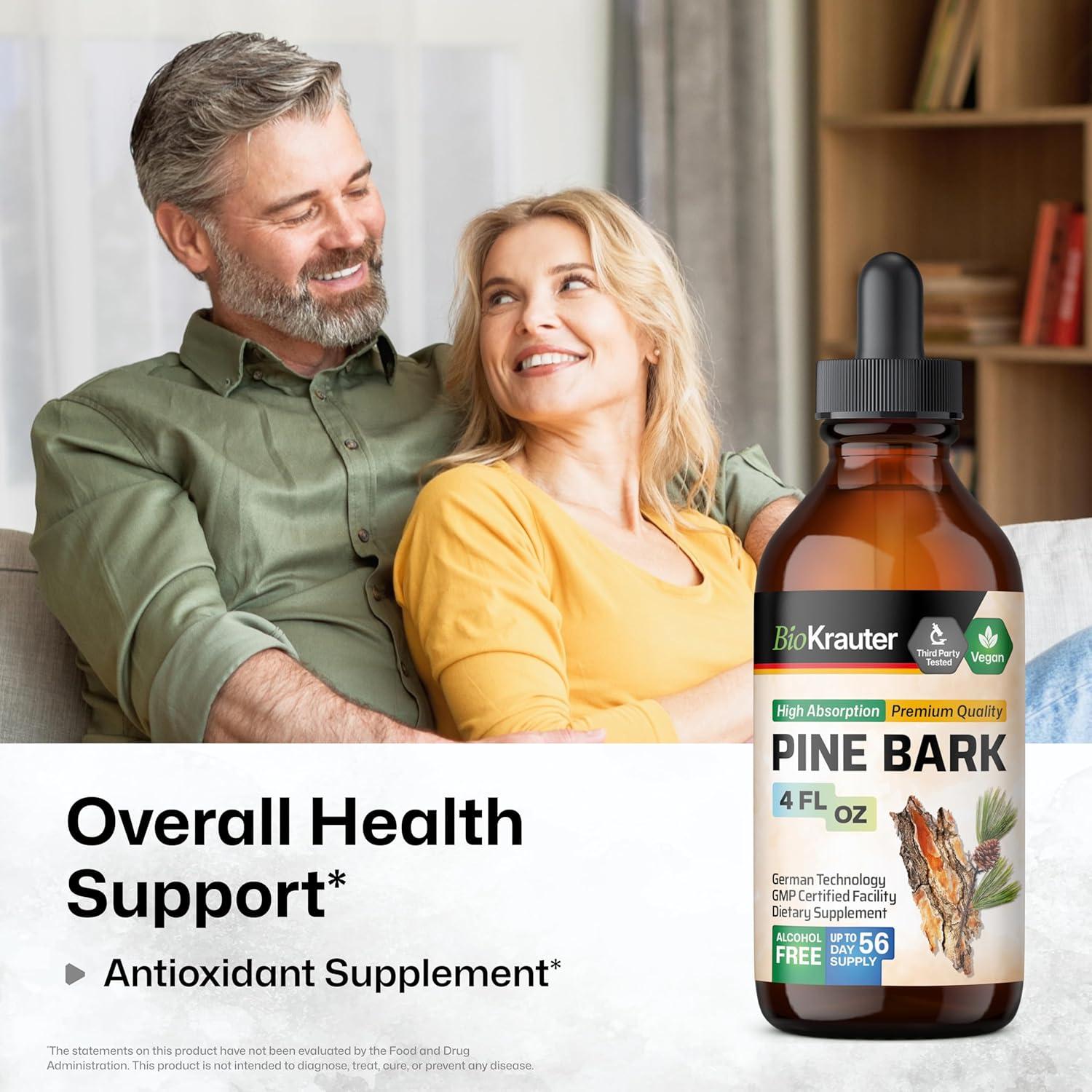 Extracto de Corteza de Pino Bio Krauter 118.29 ml - Antioxidante Vegano