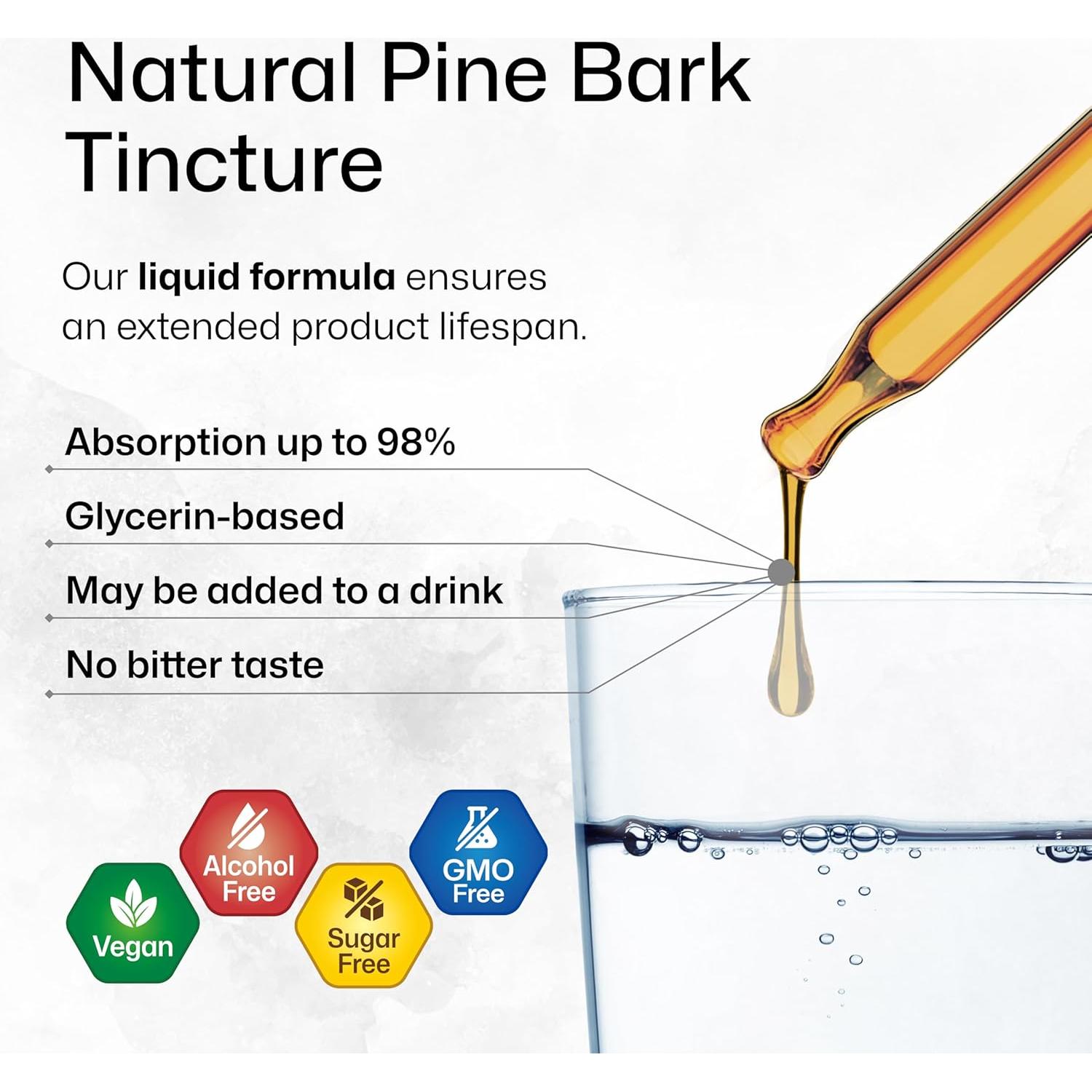 Extracto de Corteza de Pino Bio Krauter 118.29 ml - Antioxidante Vegano