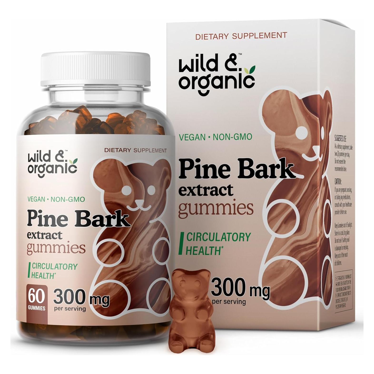 Gominolas Antioxidantes de Corteza de Pino Wild & Organic 300mg - 60 Unidades