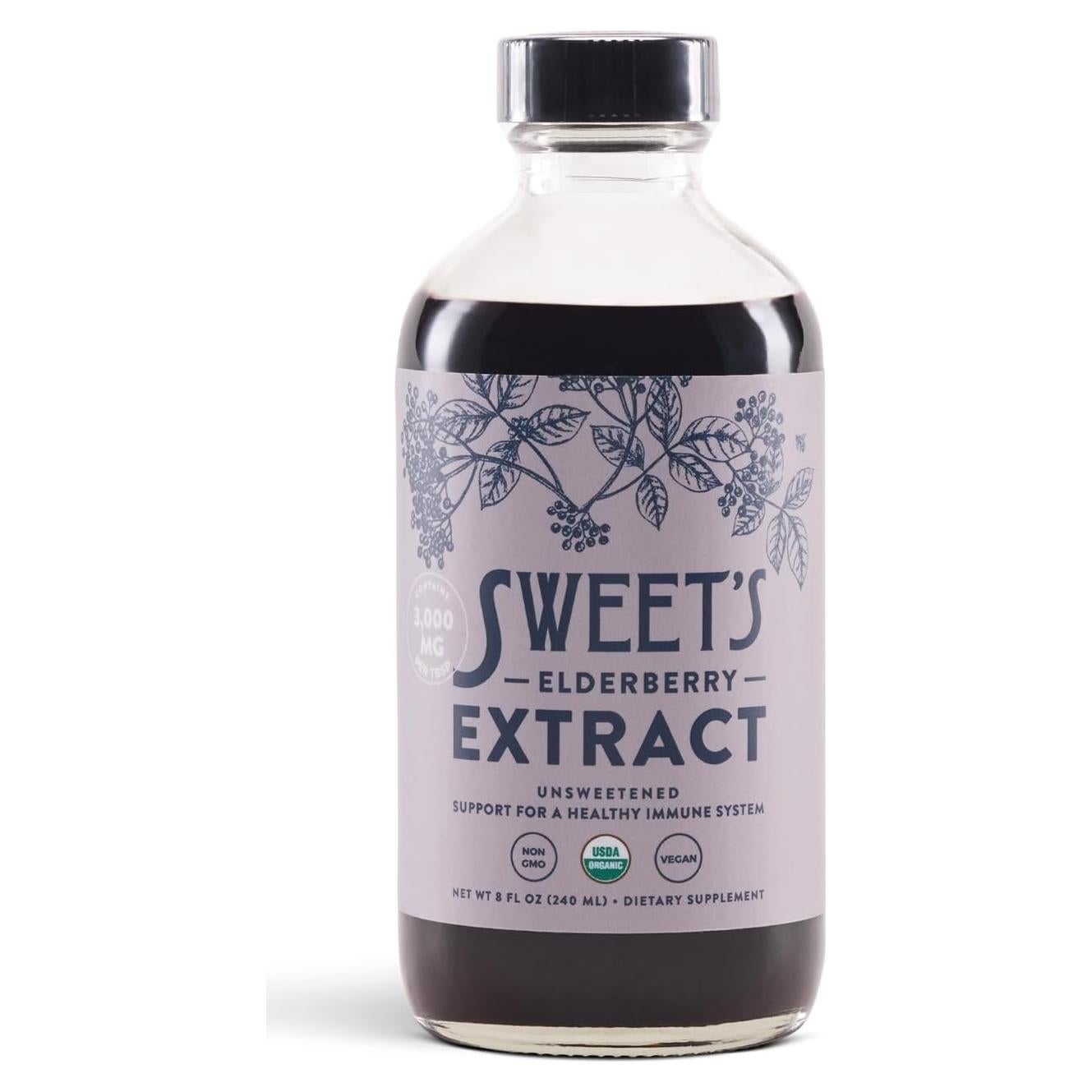 Extracto de Saúco Orgánico Sweet 236.6 ml Sin Azúcar Vegano