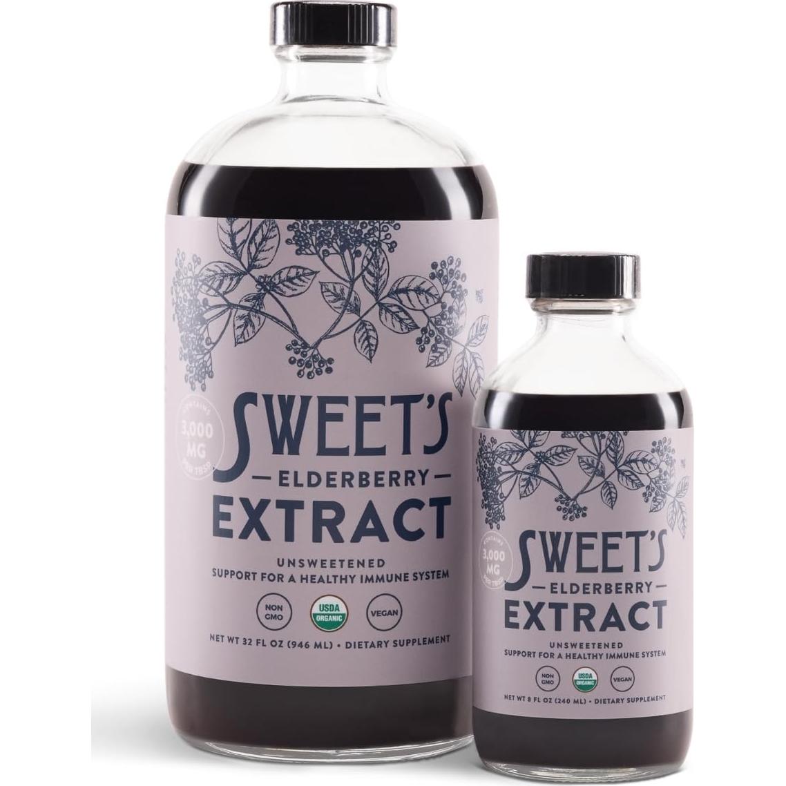 Extracto de Saúco Orgánico Sweet 236.6 ml Sin Azúcar Vegano