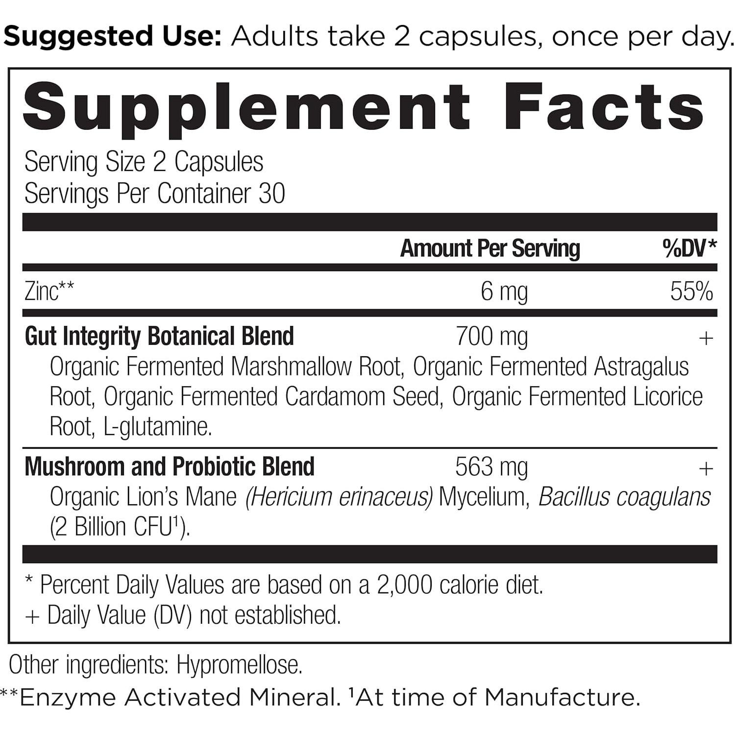 Suplemento Digestivo Ancient Nutrition 60 Cápsulas Sin Gluten