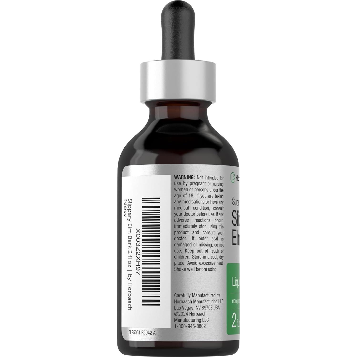 Gotas Líquidas de Olmo Resbaladizo Horbaach 59 ml - Extracto Vegetariano