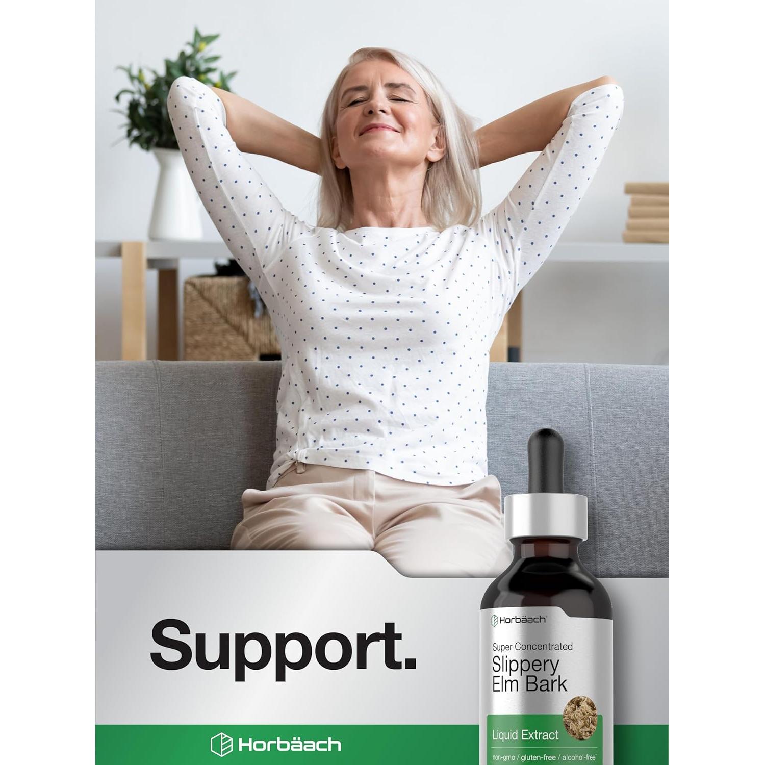 Gotas Líquidas de Olmo Resbaladizo Horbaach 59 ml - Extracto Vegetariano