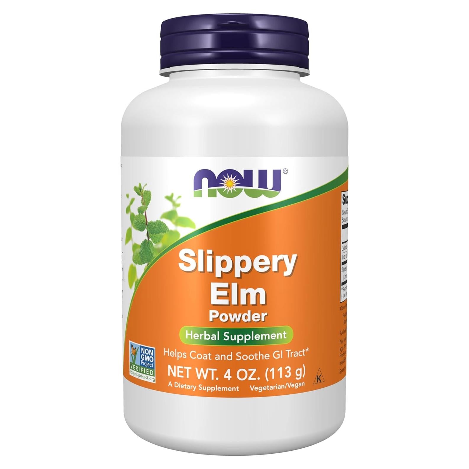 NOW Foods Polvo de Olmo Resbaladizo 113.4g Suplemento Herbal