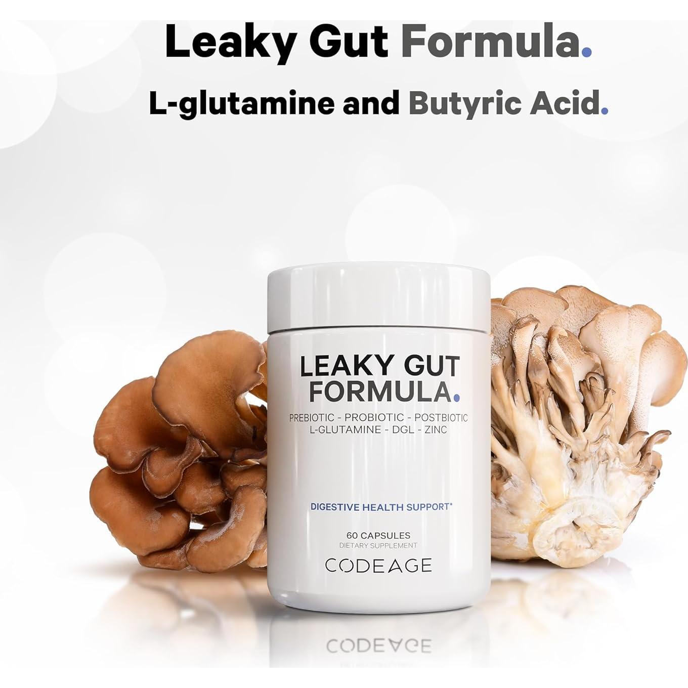 Suplemento Intestino Permeable Codeage 60 Cápsulas Veganas