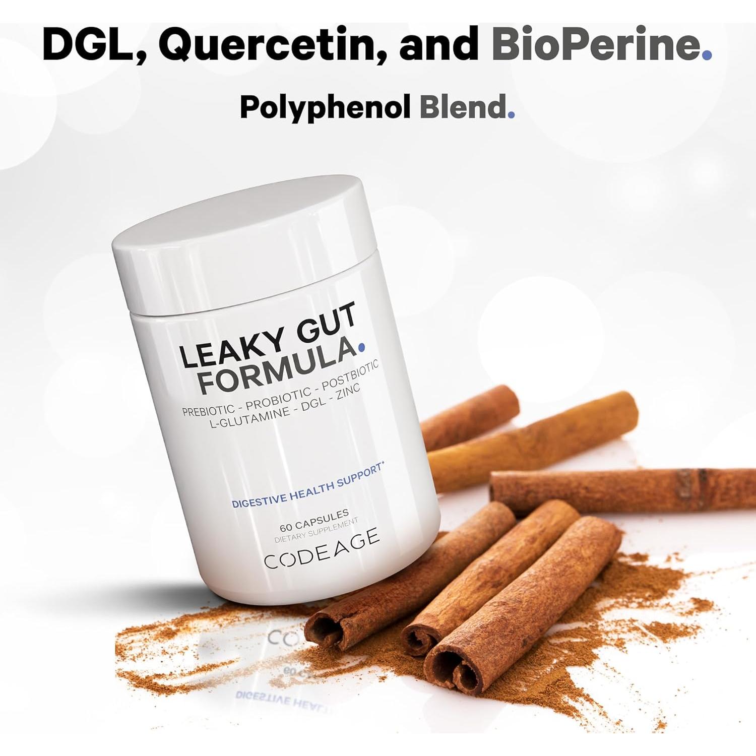 Suplemento Intestino Permeable Codeage 60 Cápsulas Veganas