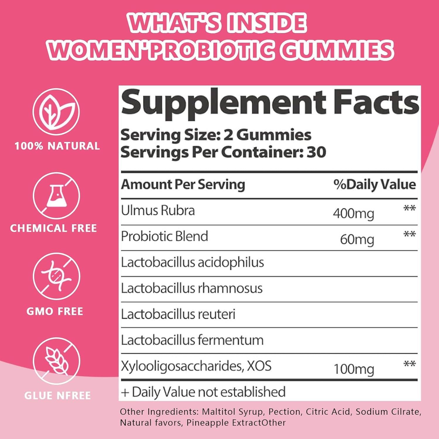 Gomitas Probióticas Femeninas Itiban, 60 Unidades, Sabor Piña