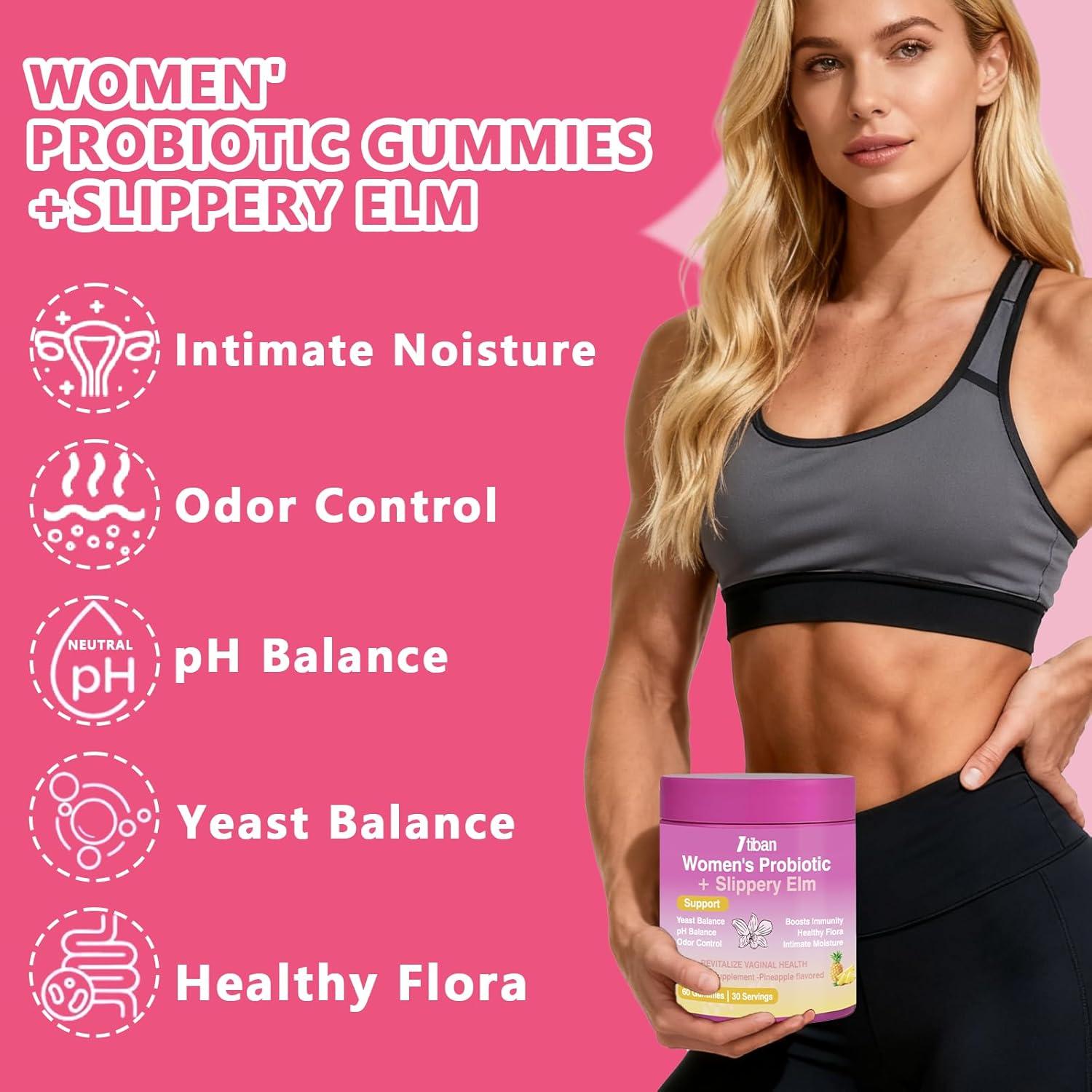 Gomitas Probióticas Femeninas Itiban, 60 Unidades, Sabor Piña